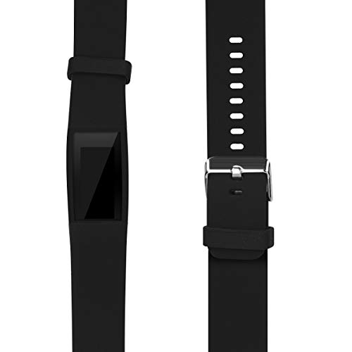 kwmobile Pulsera Compatible con Polar A360 / A370 - Correa para Reloj Inteligente Silicona TPU Negro