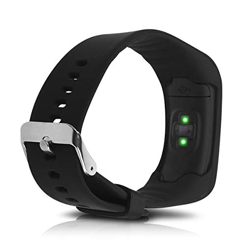 kwmobile Pulsera Compatible con Polar A360 / A370 - Correa para Reloj Inteligente Silicona TPU Negro