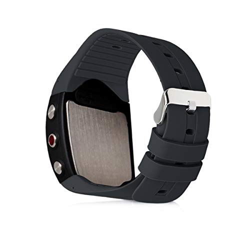 kwmobile Pulsera Compatible con Polar M400 / M430 - Correa para Reloj Inteligente Silicona TPU Negro