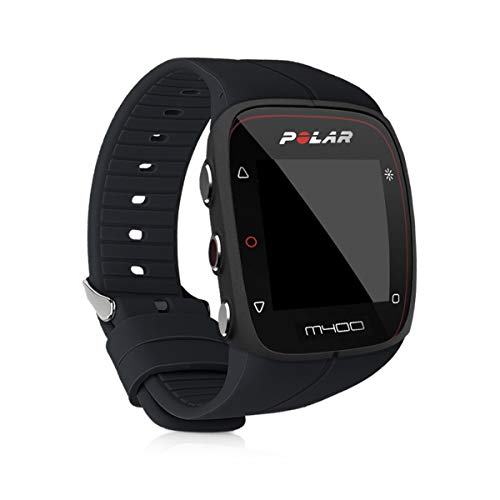 kwmobile Pulsera Compatible con Polar M400 / M430 - Correa para Reloj Inteligente Silicona TPU Negro