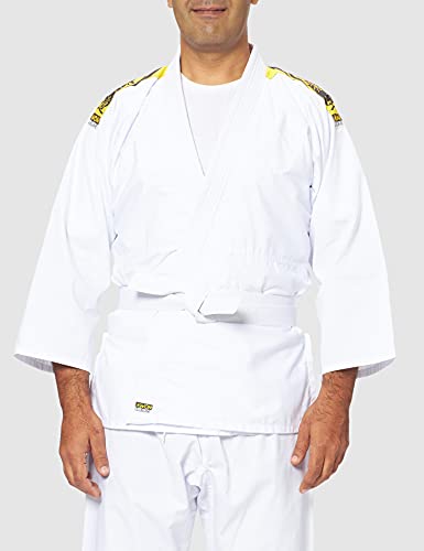 KWON Judo junior - Kimono de artes marciales infantil, tamaño 90 cm, color blanco