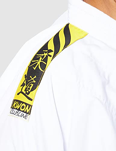 KWON Judo junior - Kimono de artes marciales infantil, tamaño 90 cm, color blanco