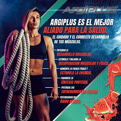 L-Arginina 100% Pura 4000 mg. | Fórmula esencial y concentrada | Aumenta el crecimiento muscular, mejora el rendimiento físico y elimina la fatiga muscular | Formato en polvo sabor sandía | 30 tomas