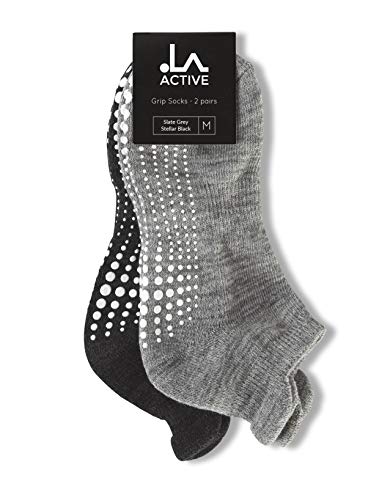 LA Active Calcetines Antideslizantes - Calcetín Antideslizante para Hombre y Mujer, ideal para Deportes como Yoga, Pilates, Ballet, Barre, Ropa Deportiva