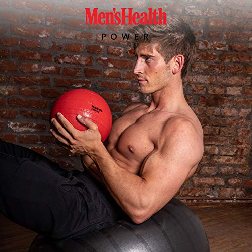 La Pelota de Entrenamiento para Hombre Health Power Slam Ball para Crossfit y Entrenamiento Funcional Son Ejercicios con la Pelota Slam, Negro