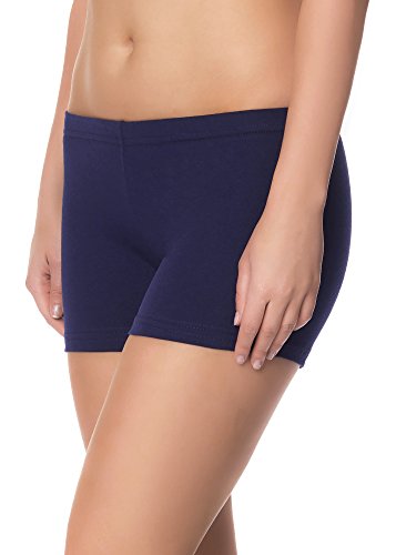 Ladeheid Pantalones Leggins Cortos Shorts Ropa Deportiva Mujer LAMA05 (Azul Oscuro14, XS/S)