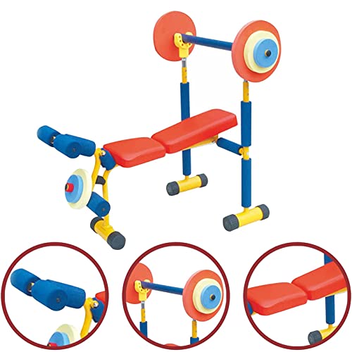 LDIW Equipo De Ejercicio Divertido Y Fitness, Banco Multifunción, Silla Romana Banco Ajustable para Abdominales, Banco Declinado para Niños