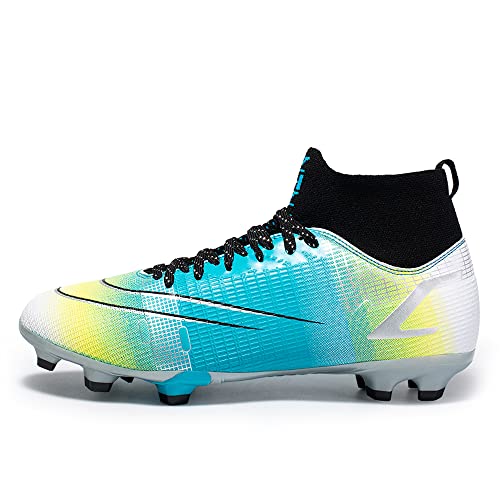 LDTSUP Botas de Fútbol para Hombre Zapatos de fútbol Spike Aire Libre Profesionales Zapatos de fútbol de caña Alta Atletismo Zapatillas de Deporte