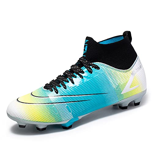 LDTSUP Botas de Fútbol para Hombre Zapatos de fútbol Spike Aire Libre Profesionales Zapatos de fútbol de caña Alta Atletismo Zapatillas de Deporte