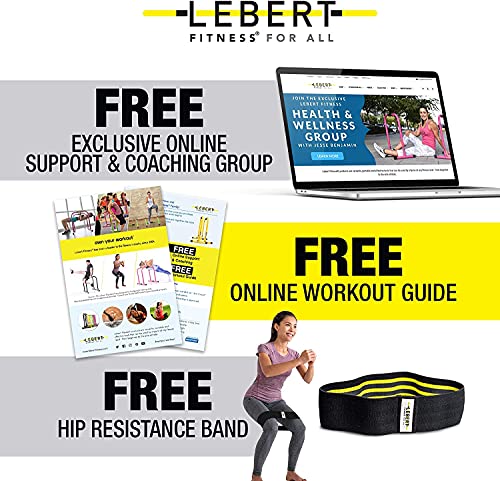 Lebert Ecualizador de fitness con banda de resistencia – Equipamiento de calistenia ✓ Estación de dip ✓ Barra de flexiones para levantamiento de pesas ✓ Equipo de peso corporal ✓ para uso intensivo