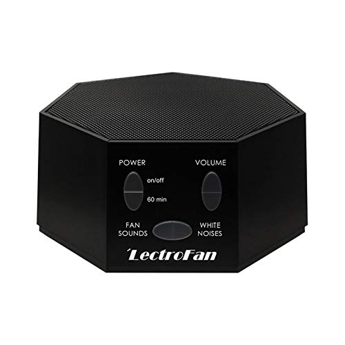 LectroFan - Máquina de Ruido Blanco con Sonidos de Ventilador y Temporizador (Negro)