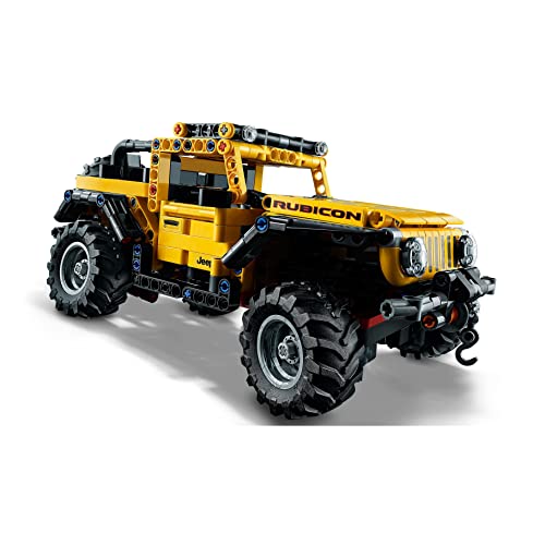 LEGO 42122 Technic Jeep Wrangler, Coche de Juguete 4x4, Set de Construcción de Vehículo Todoterreno