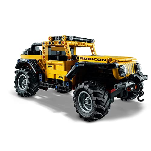 LEGO 42122 Technic Jeep Wrangler, Coche de Juguete 4x4, Set de Construcción de Vehículo Todoterreno