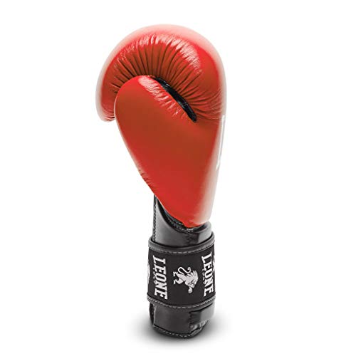 LEONE 1947 Ambassador Guantes de Boxeo, Unisex Adulto, Rojo, 14oz