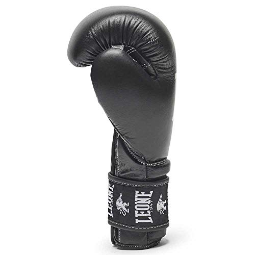 LEONE 1947 Ambassador - Guantes de Boxeo Unisex para Adultos, Negro, 10 onzas