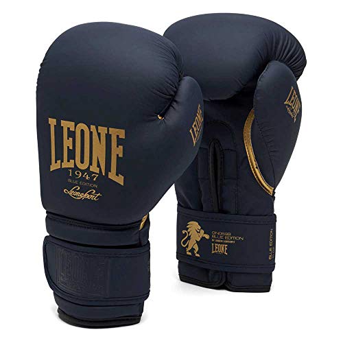 Leone 1947 - Guantes de Boxeo Blue Ed, Unisex, para Adulto, Azul, 12 oz