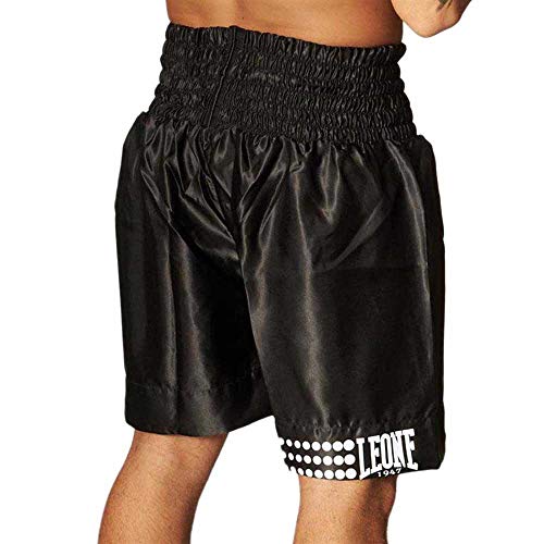 LEONE 1947 Pantalón Corto de Boxeo, Unisex, Color Negro, tamaño Small