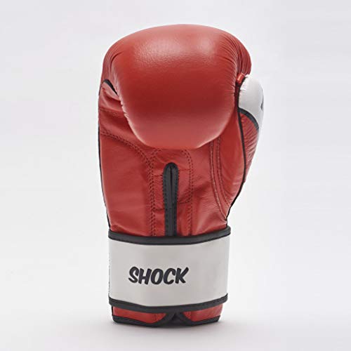 Leone 1947 Shock guantes de boxeo., Unisex adulto, Shock, rojo