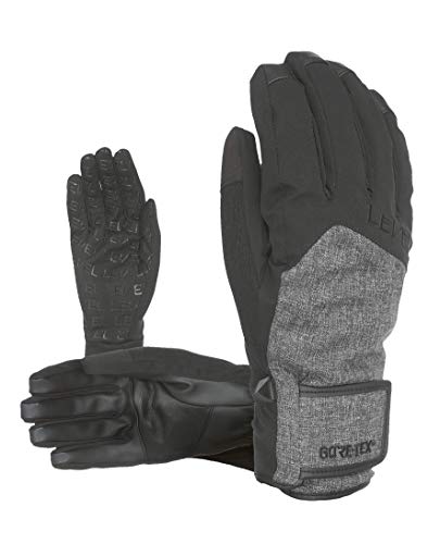 Level Guantes Rescue Gore-Tex para Hombre, Negro/Gris, 8