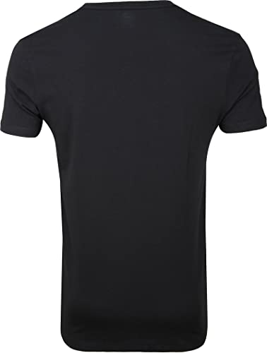 Levi's Levis Men Solid Crew 2P Camiseta, Negro (Jet Black 884), Medium (Pack de 2) para Hombre