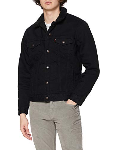 Levi's Type 3 Chaqueta, Negro (Sherpa Trucker), M para Hombre