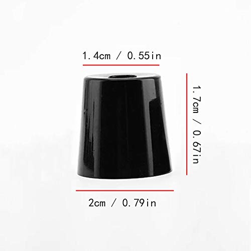 LEZED Tapón de Goma Antideslizante para Muebles Protector de Goma para Sillas Patas Protección de pie Cónico de Goma para Pies de Muebles para Patas Redondas de la Sill 32 piezas (20 * 14 * 17)