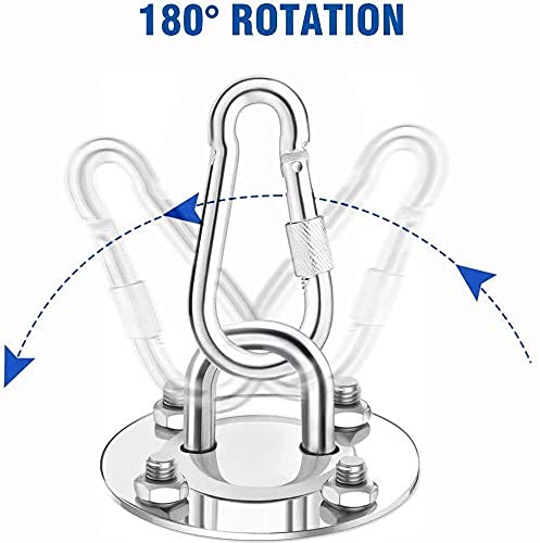 Libershine Ganchos de Techo, Ganchos Techo Suspensión, Silla Colgante con Gancho de Techo para Columpio del Amor Colgar Boxeo Soporte Hamaca Sacos de Arena, Capacidad de Carga de hasta 400KG