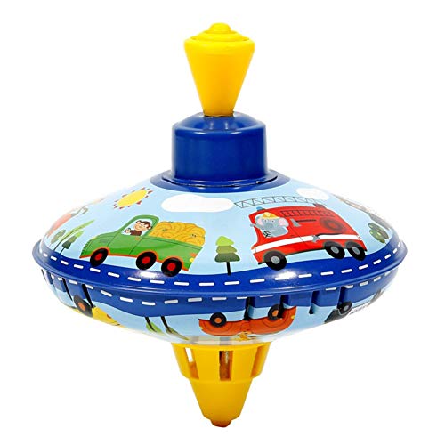 LICHENGTAI Juguete Giratorio para niño, Spinning Top Toy, Novedad, peonza, Juguete Giratorio, Regalo de cumpleaños para niños y niñas, 14cm - A