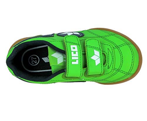 Lico Bernie V, Zapatillas Deportivas para Interior Unisex niños, Verde (Marine/Weiß), 29 EU