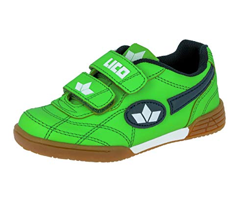 Lico Bernie V, Zapatillas Deportivas para Interior Unisex niños, Verde (Marine/Weiß), 29 EU