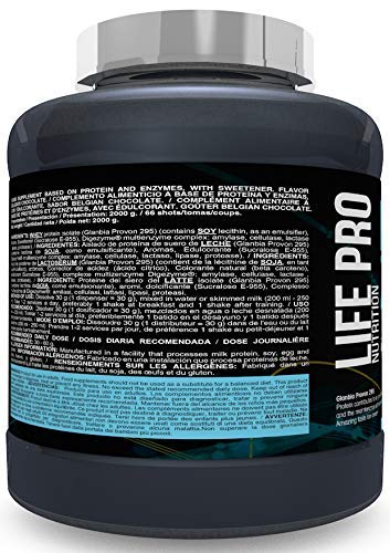 Life Pro Isolate Zero 2Kg | Suplemento Deportivo de Aislado de Proteína de Suero 87%, Mejora Rendimiento Físico y Recuperación, Sabor Cookies