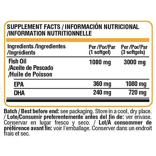 Life Pro Omega 3 Pro IFOS TG36/24 90 Softgel de Alta Potencia | Destilado para Mayor Pureza | La Mejor Fuente de Ácidos Grasos