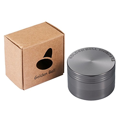 LIHAO 2" Grinder Metálico para Hierbas y Especias en Hogar(4 Piezas de 5cm)(Níquel Negro)