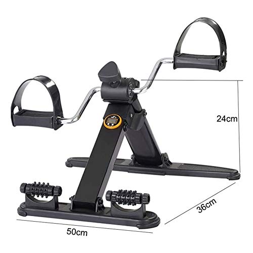 LILIS Máquina de Step Ejercitador de pedal con el monitor LCD - Ciclo de escritorio portátil - mano, brazo y pierna Ejercicio Venta ambulante de la máquina - Ajustable aparatos de ejercicios de rehabi