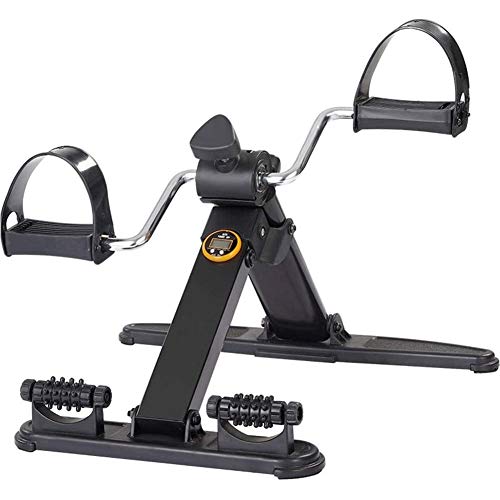 LILIS Máquina de Step Ejercitador de pedal con el monitor LCD - Ciclo de escritorio portátil - mano, brazo y pierna Ejercicio Venta ambulante de la máquina - Ajustable aparatos de ejercicios de rehabi