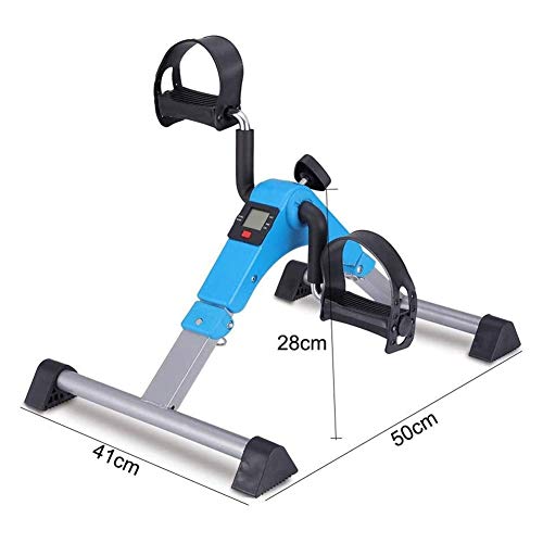 LILIS Máquina de Step Pedal ejercitador - Ciclo de Escritorio portátil con el monitor LCD - mano, brazo y pierna Venta ambulante Máquinas de ejercicios - Bajo Impacto, plegable ajustable aparatos de e