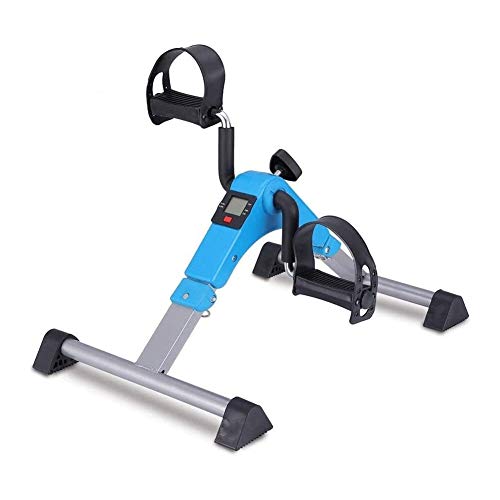 LILIS Máquina de Step Pedal ejercitador - Ciclo de Escritorio portátil con el monitor LCD - mano, brazo y pierna Venta ambulante Máquinas de ejercicios - Bajo Impacto, plegable ajustable aparatos de e