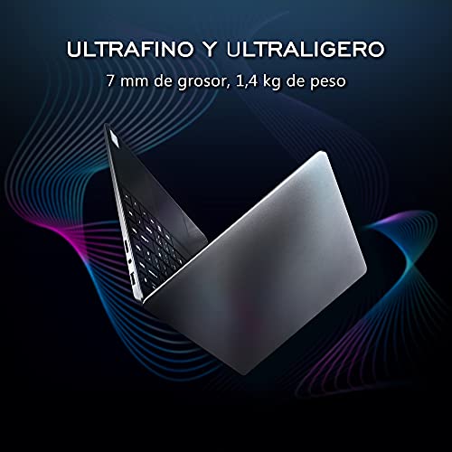 LincPlus P1 Ordenador Portátil de 13,3 Pulgadas, PC con Windows 10 S Intel Celeron N4000, 4GB RAM 64GB eMMC Storage hasta 500GB por SSD Aluminium Portatiles