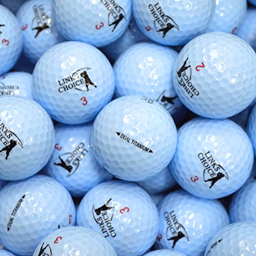 Links Choice - Lote de 12 Pelotas de Golf (de Colores, recuperadas) Azul Azul