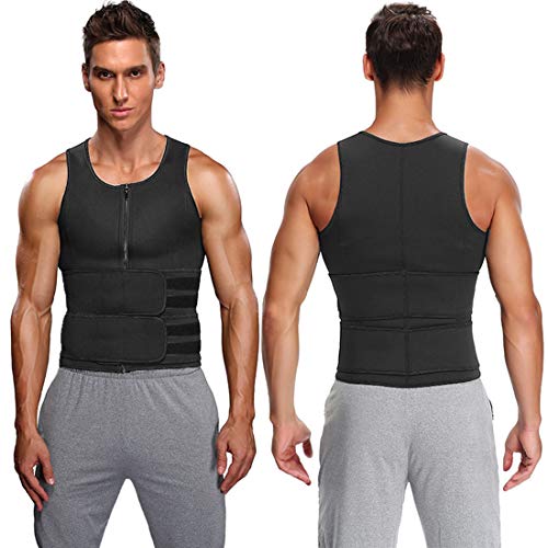 Litthing Chaleco Sauna para Hombre Fajas Deportivas Chaleco Sudoracion Camiseta Térmica Muscular Vest para Deporte Fitness