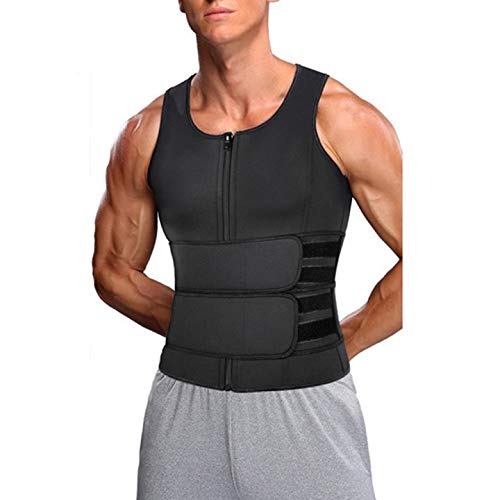 Litthing Chaleco Sauna para Hombre Fajas Deportivas Chaleco Sudoracion Camiseta Térmica Muscular Vest para Deporte Fitness