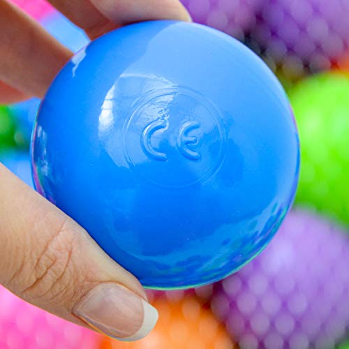 LittleTom 100 Pelotas de Color Ø 6 cm para llenar Piscinas de Bolas para bebés