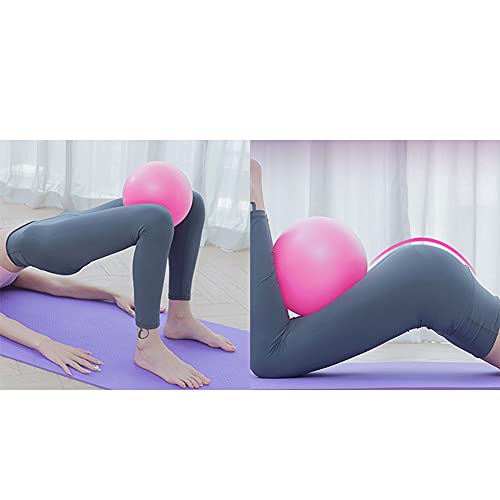 Liujiami Ejercicio Balones 25cm Mini Fitness Balón Yoga Pilates Pelota Anti Explosión Entrenamiento Equilibrio Gimnasia Bola Entrenadores Accesorios