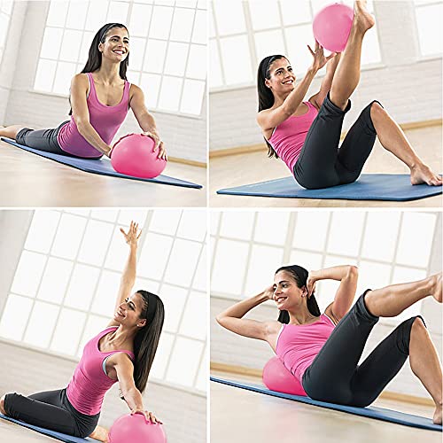 Liujiami Ejercicio Balones 25cm Mini Fitness Balón Yoga Pilates Pelota Anti Explosión Entrenamiento Equilibrio Gimnasia Bola Entrenadores Accesorios