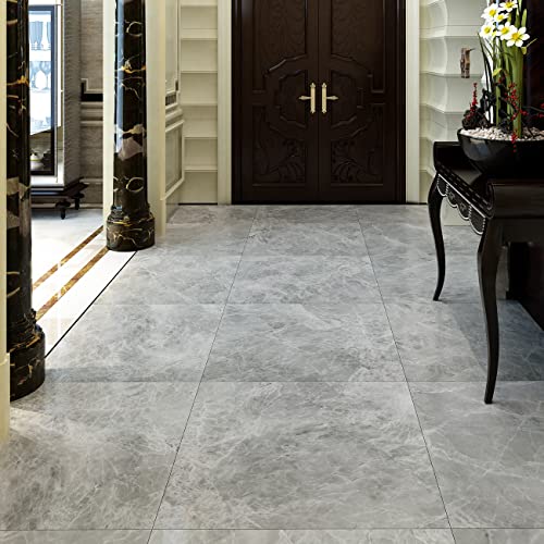 Livelynine 32 Losetas Suelo Vinilo Autoadhesivo Baño Vinilo Suelo Cocina Adesivo Losetas Vinilo para Suelo 30X30 Piso Vinilico Adhesivo Suelo Sala-Impermeable-Antiralladuras-Suelo Vinilico Marmol Gris