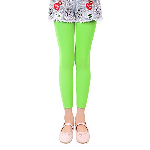 L&K-II Leggings/Mallas para niñas Leggins Mallas Pantalones Largos Leggings/Mallas para Danza de Ballet Leggins Mallas Pantalones Largos Verano 27252 Verde Manzana 122/128