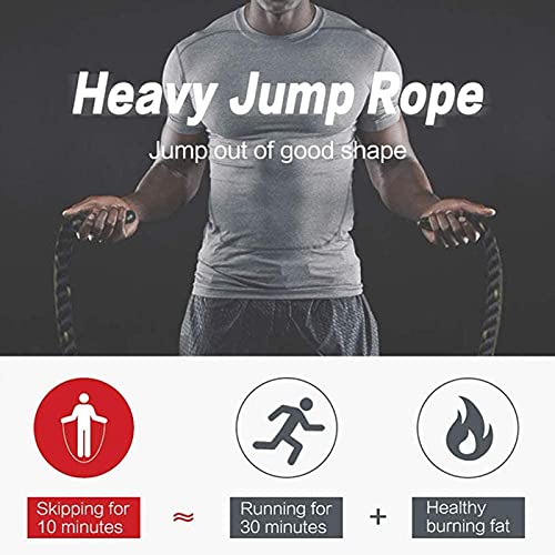 LKZL Battle Rope Cuerda de Batalla de Fitness, Cuerda de Saltar Pesada de Ø38 Mm, Cuerda de Salto Ponderada para Hombres Ejercicio Muscular, Entrenamiento de Fuerza Y ​​Resistencia (Color : 3m)