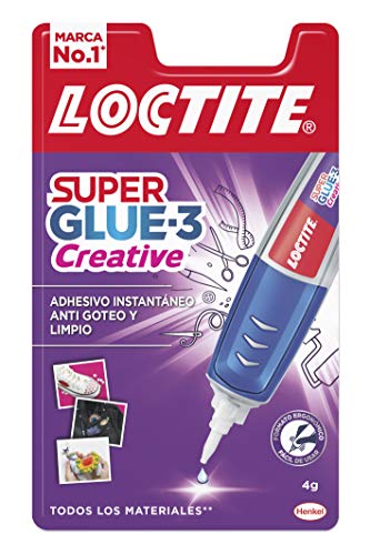 Loctite Super Glue-3 Creative Pen, adhesivo transparente con forma de bolígrafo, pegamento instantáneo y universal antigoteo, fácil de usar y de gran precisión, 4gr