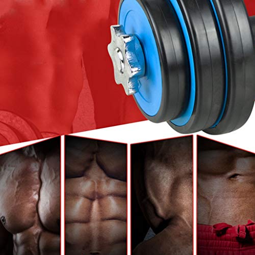 LOFAMI Mancuerna Mancuernas Dumbbell Dumbbells Equipo de Gimnasia con Barra Ajustable con Mancuernas Entrenador de Ejercicio con Brazo Ajustable de Doble Uso Mancuerna Mancuernas Dumbbell Dumbbells