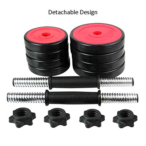 LOFAMI Mancuerna Mancuernas Dumbbell Dumbbells Equipo de Gimnasia con Barra Ajustable con Mancuernas Entrenador de Ejercicio con Brazo Ajustable de Doble Uso Mancuerna Mancuernas Dumbbell Dumbbells